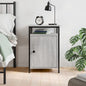 Sonoma Grey Plywood Bedside Table 40x42x60 cm