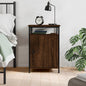 Sonoma Grey Plywood Bedside Table 40x42x60 cm