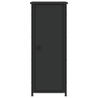 Mesitas de noche 2 uds madera de ingeniería negro 32x42x80 cm