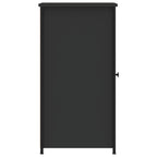 Mesitas de noche 2 uds madera de ingeniería negro 32x42x80 cm