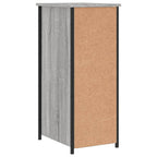 Mesitas noche 2 uds madera ingeniería gris Sonoma 32x42x80 cm