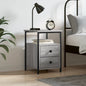 Mustard yellow steel bedside table 36x39x50.5 cm