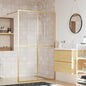 Mampara de ducha accesible vidrio ESG blanco 100x195 cm