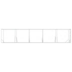 Perrera de exterior acero galvanizado plateado 2x10x2 m