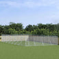 Galvanized steel outdoor dog kennel 2x10x2 m