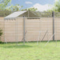 Galvanized steel outdoor dog kennel 2x10x2 m