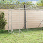 Galvanized steel outdoor dog kennel 2x10x2 m