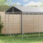Galvanized steel outdoor dog kennel 2x10x2 m