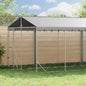 Galvanized steel outdoor dog kennel 2x10x2 m