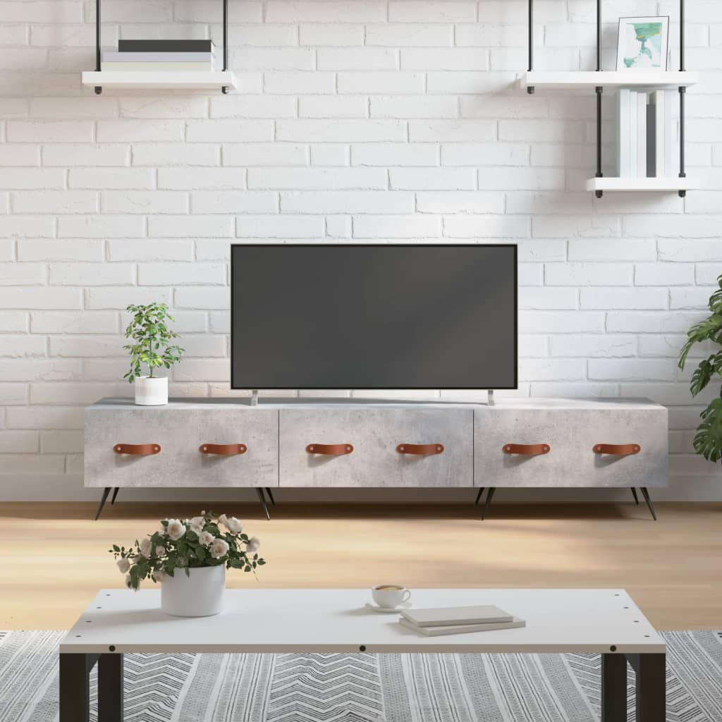 Mueble para TV madera de ingeniería blanco 150x30x50 cm