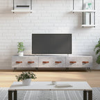 Mueble para TV madera de ingeniería blanco 150x30x50 cm