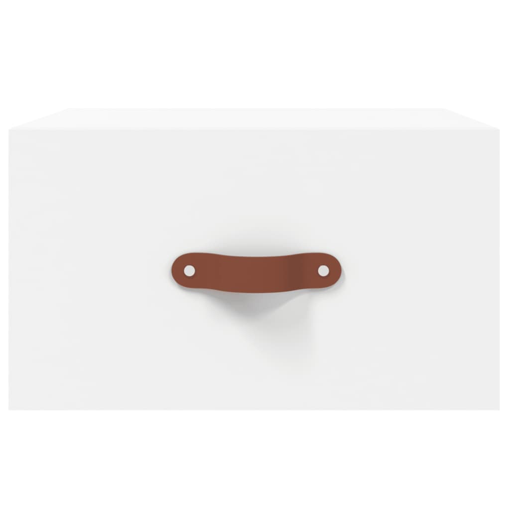 Mesita de noche de pared blanco 35x35x20 cm