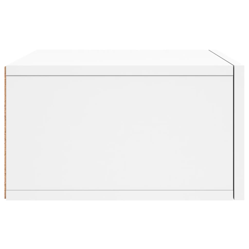 Mesita de noche de pared blanco 35x35x20 cm