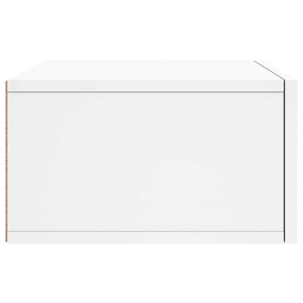 Mesitas de noche de pared 2 uds blanco 35x35x20 cm