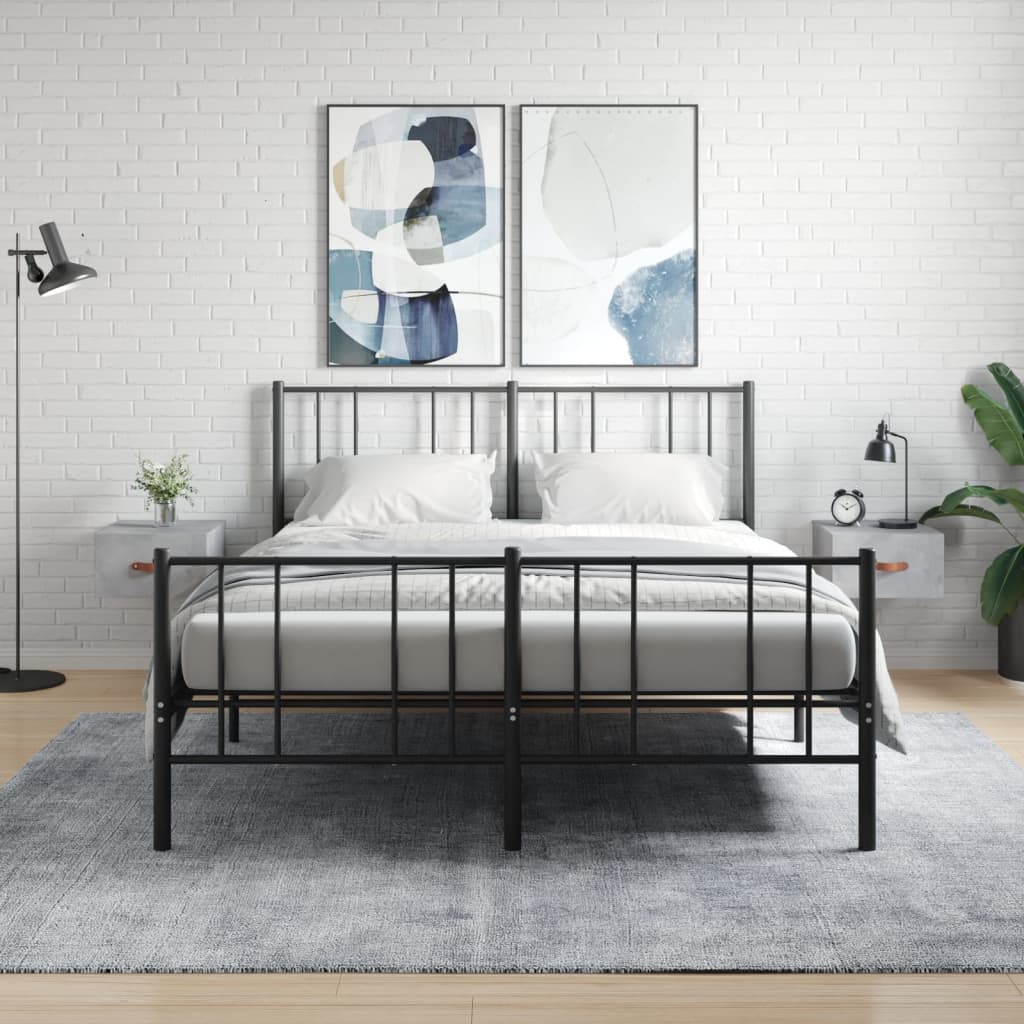 Mesitas de noche de pared 2 uds blanco 35x35x20 cm