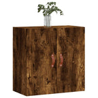 Armario de pared madera de ingeniería roble ahumado 60x31x60 cm