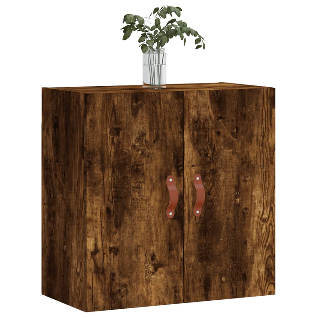 Armario de pared madera de ingeniería roble ahumado 60x31x60 cm