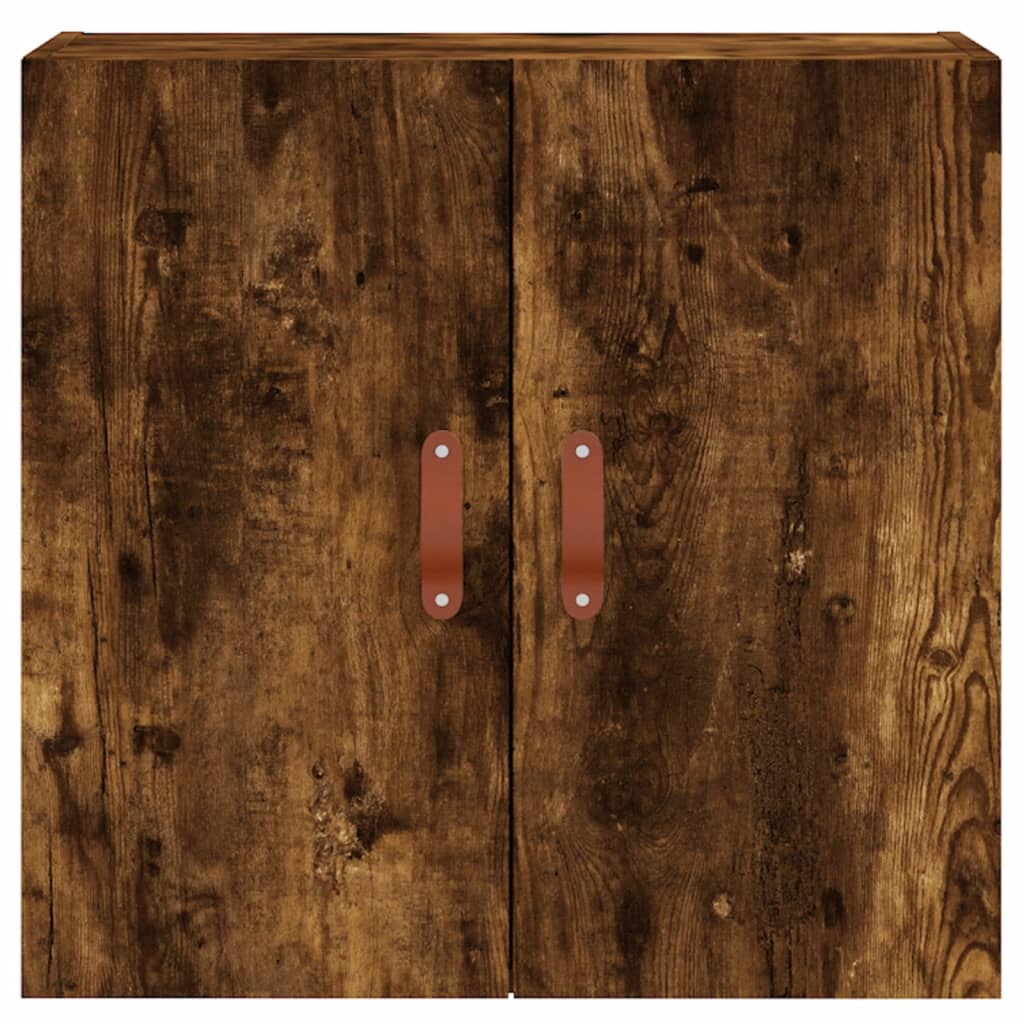 Armario de pared madera de ingeniería roble ahumado 60x31x60 cm