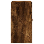 Armario de pared madera de ingeniería roble ahumado 60x31x60 cm