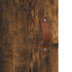 Armario de pared madera de ingeniería roble ahumado 60x31x60 cm