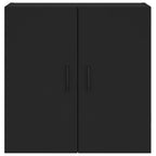 Armario de pared madera de ingeniería negro 60x31x60 cm