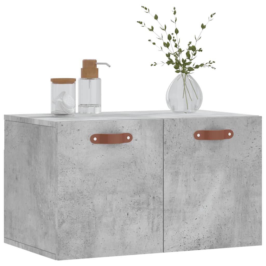 Armario de pared madera ingeniería gris hormigón 60x36,5x35 cm