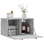 Armario de pared madera ingeniería gris hormigón 60x36,5x35 cm