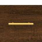 Armario de pared madera ingeniería marrón roble 60x36,5x35 cm