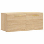 Armario de pared madera ingeniería roble Sonoma 80x36,5x35 cm