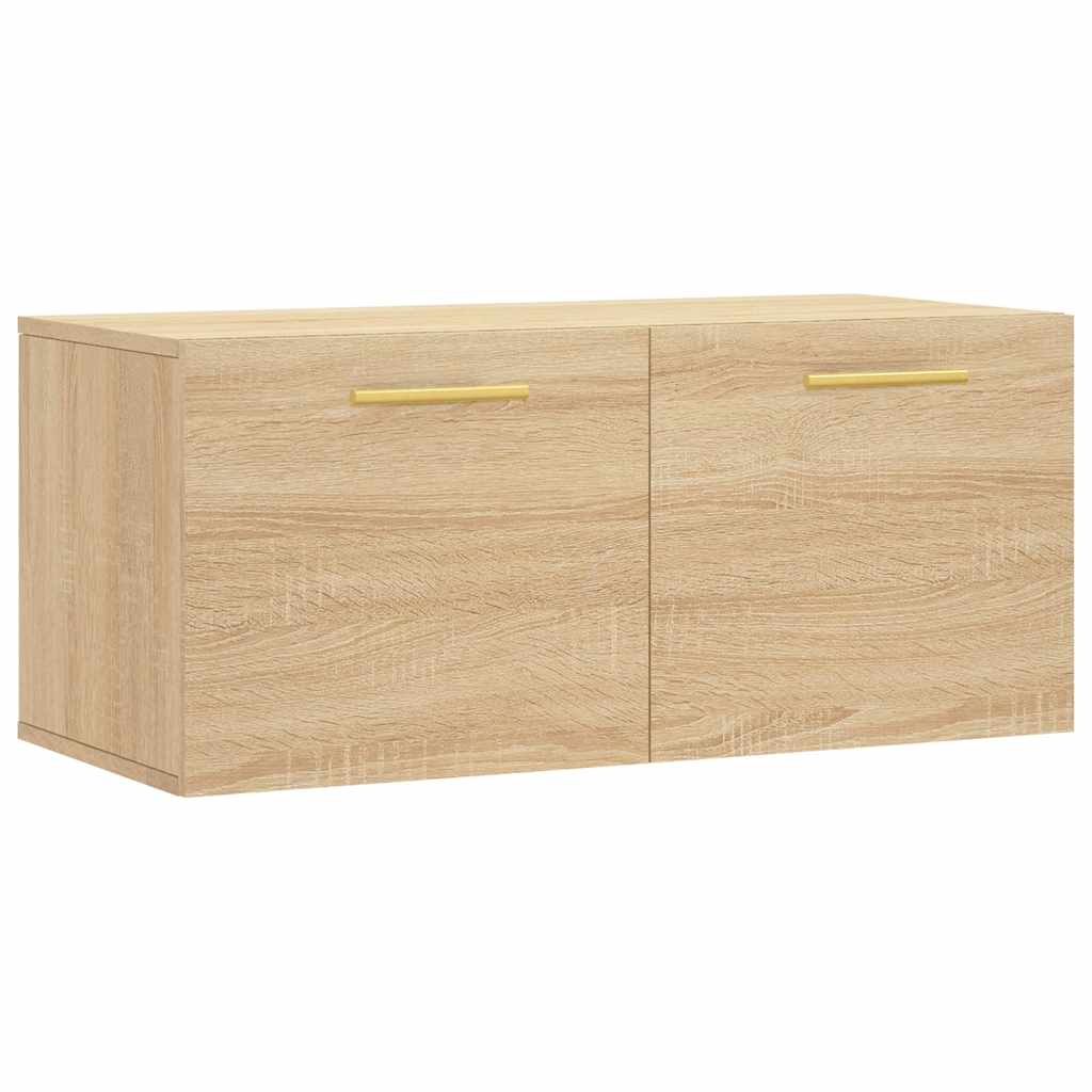 Armario de pared madera ingeniería roble Sonoma 80x36,5x35 cm