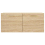 Armario de pared madera ingeniería roble Sonoma 80x36,5x35 cm