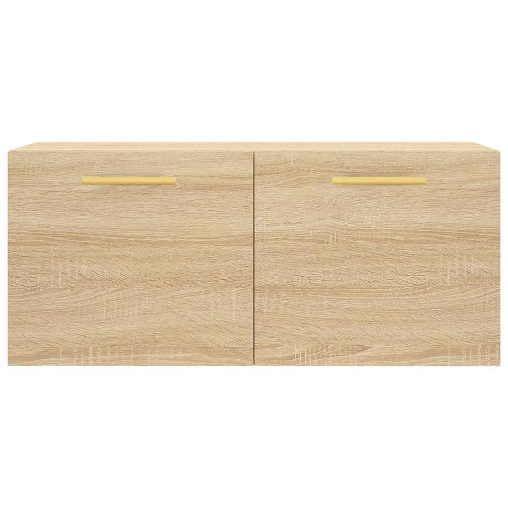 Armario de pared madera ingeniería roble Sonoma 80x36,5x35 cm