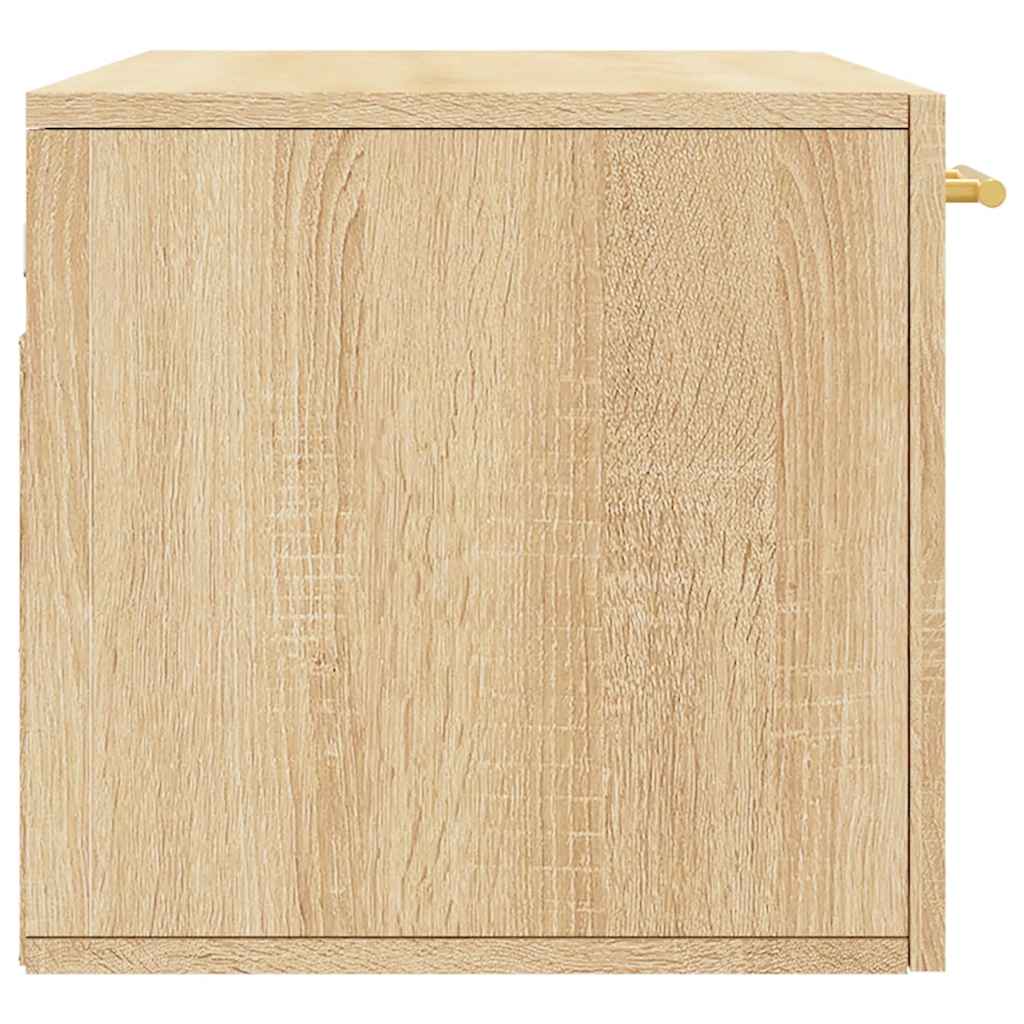 Armario de pared madera ingeniería roble Sonoma 80x36,5x35 cm
