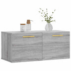 Armario de pared madera de ingeniería gris Sonoma 80x36,5x35 cm