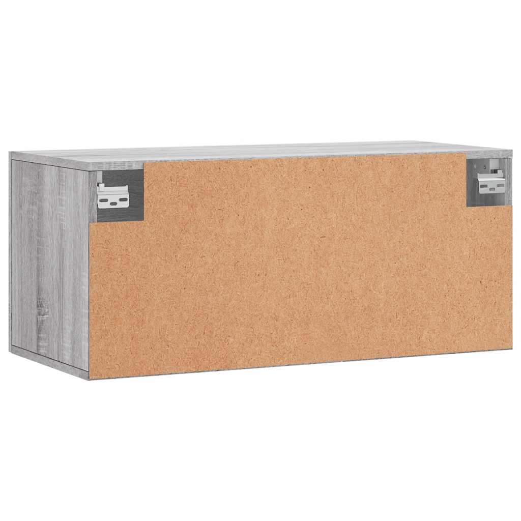 Armario de pared madera de ingeniería gris Sonoma 80x36,5x35 cm