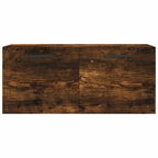 Armario de pared madera ingeniería roble ahumado 80x36,5x35 cm
