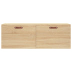 Armario de pared madera ingeniería roble Sonoma 100x36,5x35 cm