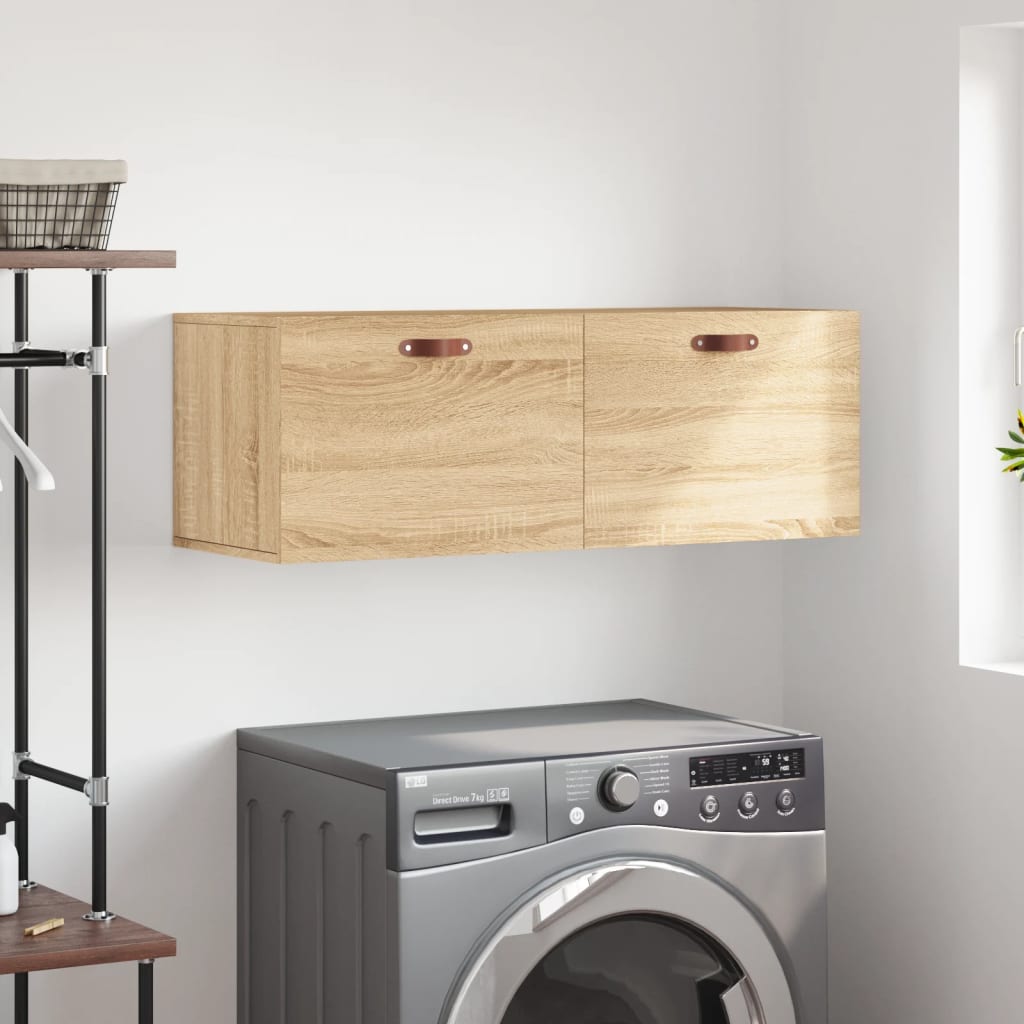 Armario de pared madera ingeniería roble Sonoma 100x36,5x35 cm