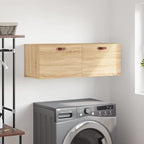 Armario de pared madera ingeniería roble Sonoma 100x36,5x35 cm