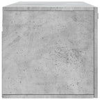 Armario de pared madera ingeniería gris hormigón 100x36,5x35 cm