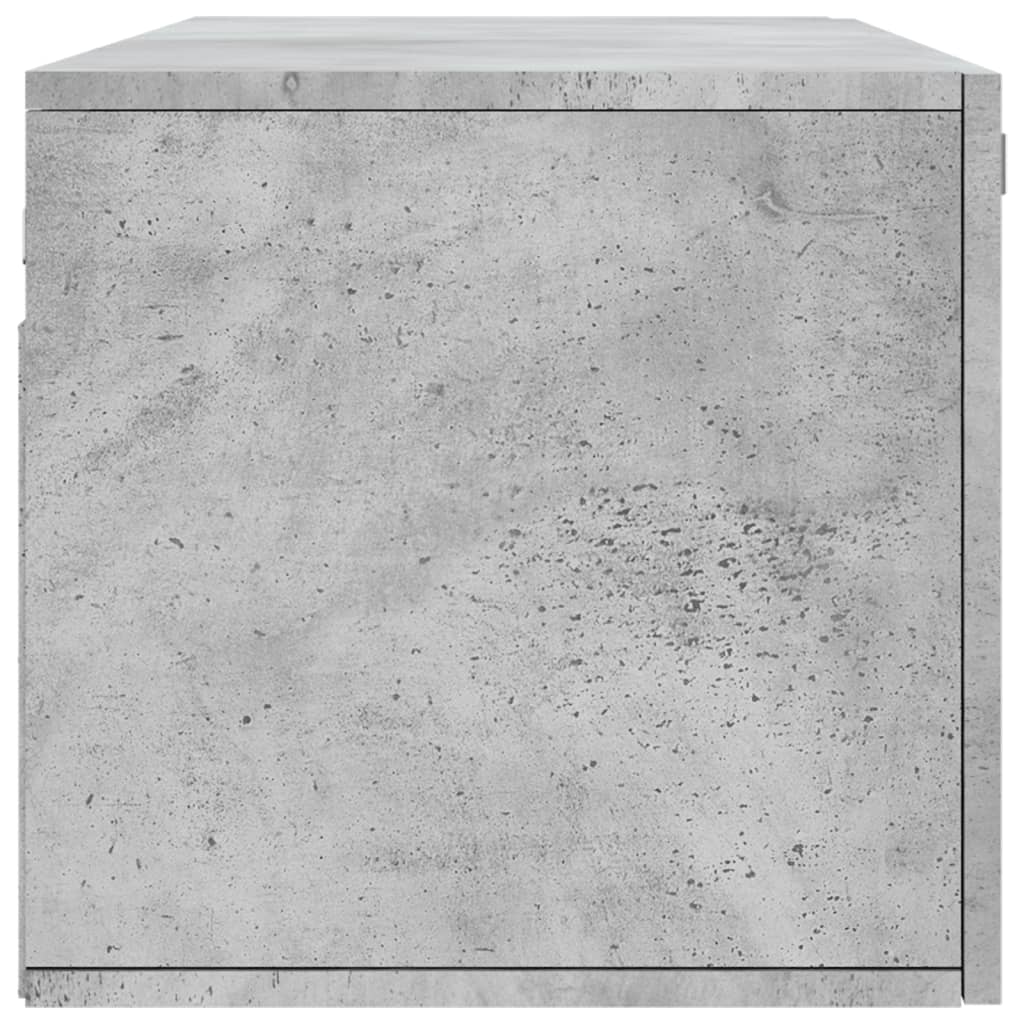 Armario de pared madera ingeniería gris hormigón 100x36,5x35 cm