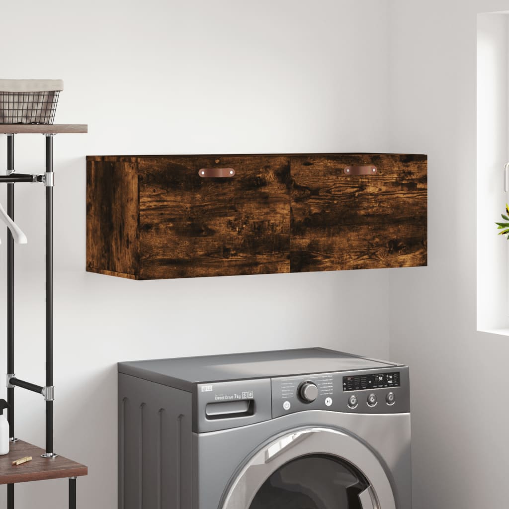 Wall cabinet engineered wood brown oak 60x36.5x35 cm