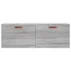 Armario de pared madera ingeniería gris Sonoma 100x36,5x35 cm
