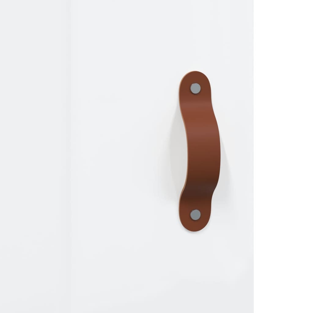 Armario de pared madera ingeniería blanco brillo 34,5x34x90 cm