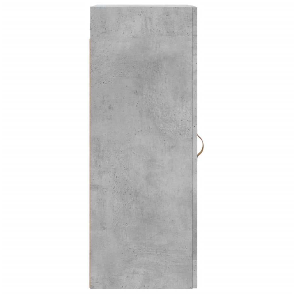 Armario de pared madera ingeniería gris hormigón 34,5x34x90 cm