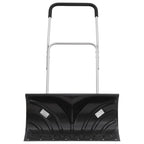 Pala de nieve con mango extensible lámina de acero negro 66 cm