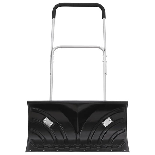 Snow shovel with extendable handle black steel blade 66 cm