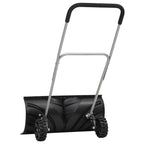 Pala de nieve con mango extensible lámina de acero negro 66 cm