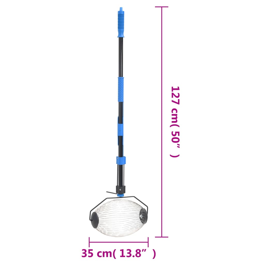 Recolector de nueces acero azul 127 cm
