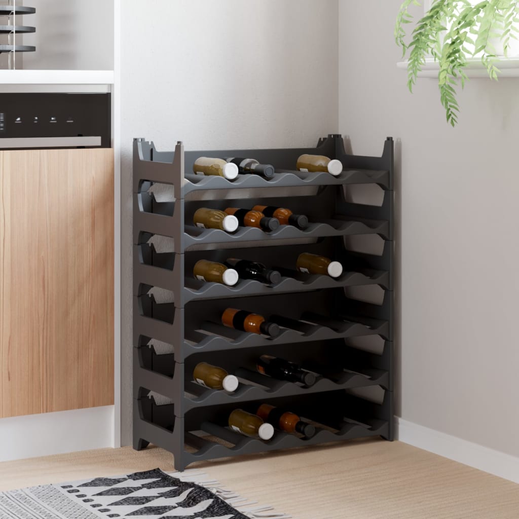 Botellero para 12 botellas madera maciza de pino 36x23x36 cm